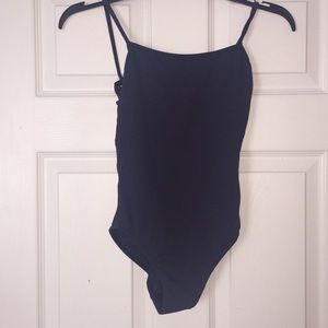 Navy Open-back Ballet Leotard